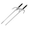 SAI Octagonal Chrome 21.5 Inch Set Of Two