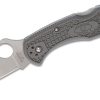 Spyderco C11FPGY Delica 4 Flat Ground FRN Grey Handles