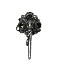 Steampunk Silver Long Nose Mask