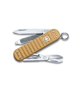 Victorinox V0.6221.408G Classic Precious Alox Collection Brass Gold