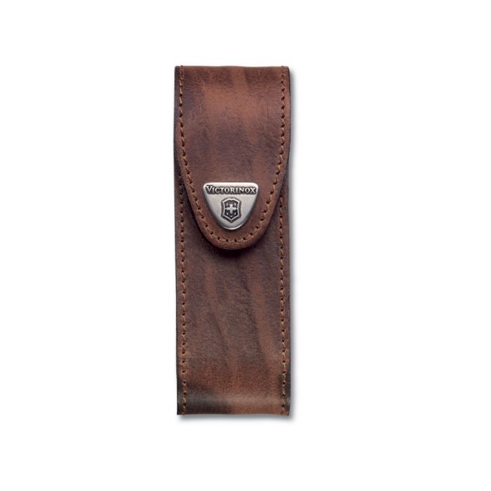 V4.0548.jpg Victorinox Brown Large Leather Belt Pouch w/Hook and Loop Fastener V4.0548