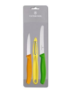 Victorinox SwissClassic Zest Peeler and Paring Knives – Set of 3 V6.7836PZ2.3