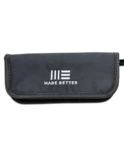 We Knife Nylon Pouch Black Zipper – Includes Cloth and Stickers