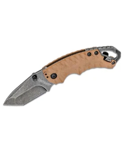 Shuffle II Tanto Tan Folding Knife