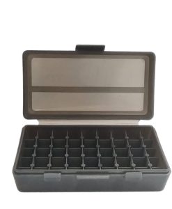 Plastic Ammo Case Small Black 45 Piece