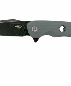 BESTECH BG33C-2 Grey Handle Black Blade Folding Knife