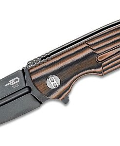 BESTECH BG34C-3 Fin Black-Beige Folding Knife