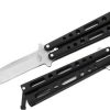 Benchmark BM004 Balisong Knife Black Handles