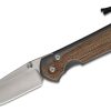 Chris Reeve L31-1212 Large Sebenza 31 Inlay Micarta Canvas Natural Drop Point
