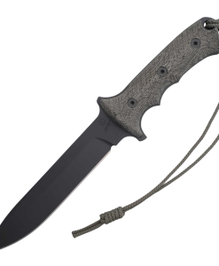 Chris Reeve Green Beret 7” Spear Point Fixed Blade Knife – Black Canvas Micarta | GB7-1000