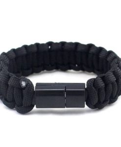 PARACORD BRACELET WITH USB CHARGER FOR I PHONE