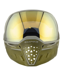 Empire EVS Goggle – Clear/Olive Ice w/ Gold Mirror Lens | Premium Paintball Vision