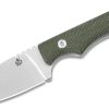 QSP QS124-D Workaholic -Fixed Blade Knife-Green Linen Micarta Handles