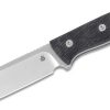 QSP QS134-A Bison Black Micarta Handle Fixed Blade