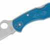 Spyderco C11FPBL Delica 4 Flat Ground FRN Blue Knife