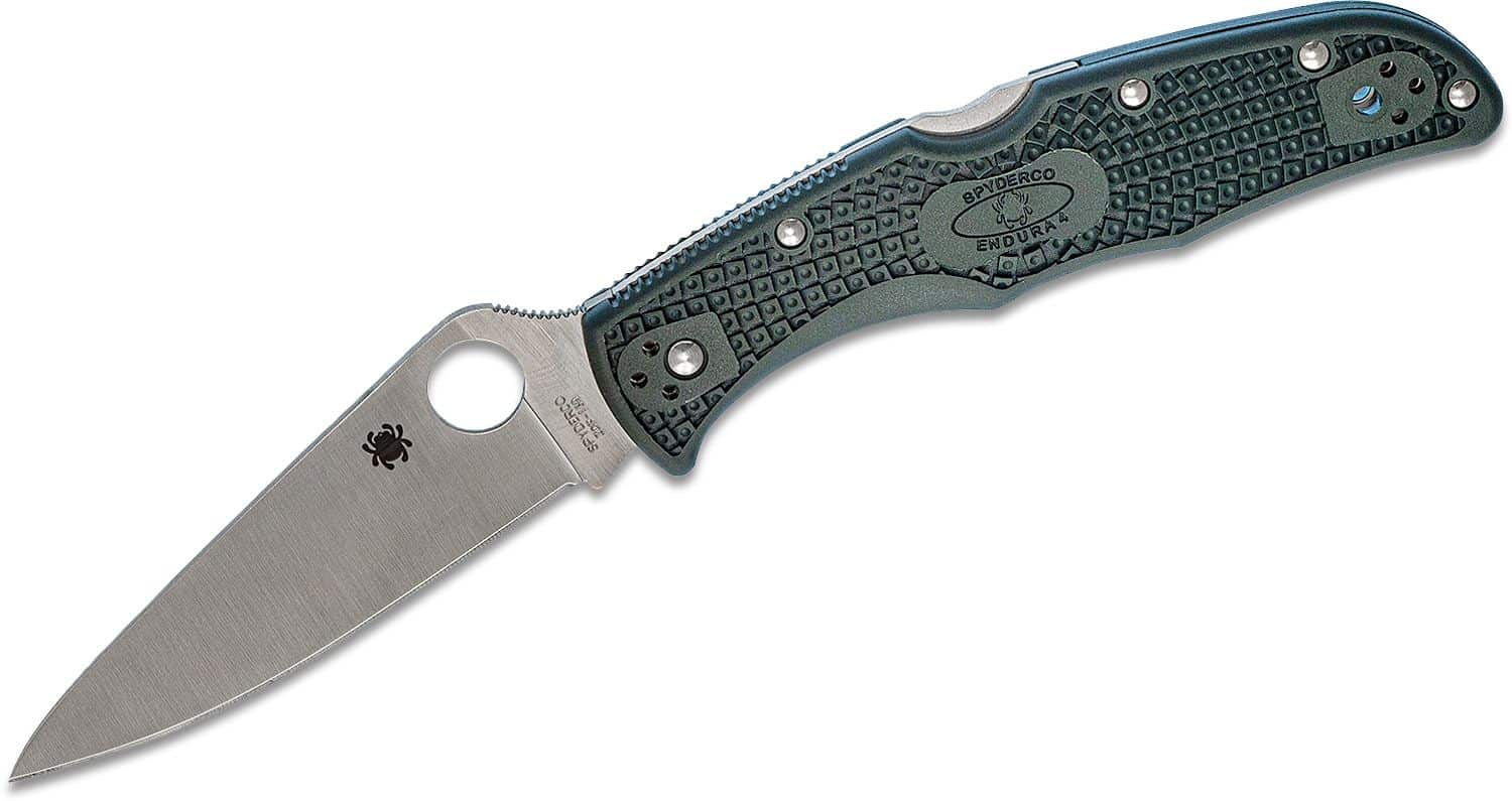 spc-10-pgre.jpg Spyderco C10PGRE Endura Plain Green FRN Knife