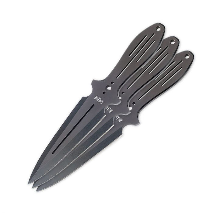 triple-threat-thrower.jpg United Cutlery Z0414 BLK Triple Threat Thrower Set