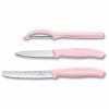 Victorinox V6.7116.31l52 Trend Paring Knife Set W/peeler 3pieces-light Pink