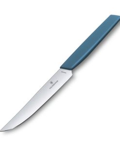Victorinox Swiss Modern Steak Knife Plain 12CM Blue