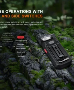 Fenix Sw05r-Red Flashlight Black