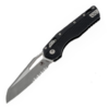 Microtech Msi S/E Tri-Grip Injection Molded Black Apocalyptic Part Serrated - 210T-11APPMBK