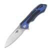 Bestech Beluga Black/Blue G10 Handle - BG11G-2