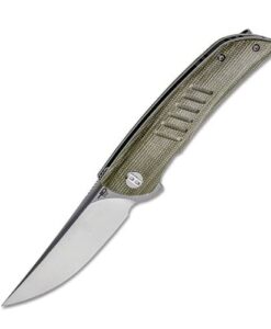BESTECH Swift D2 Green Canvas Micarta Handle - BG30A-1