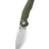 Bestechman Ronan Satin G10 OD Green Folding Knife – 14C28N – BMK02B