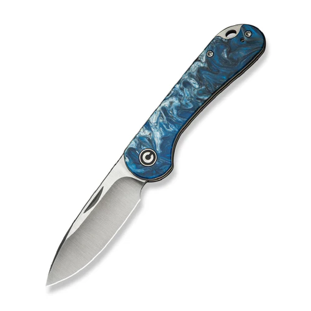 C18062AJ-4-3.png Civivi Elementum Slip Joint Knife Blue Ocean Resin Handle C18062AJ-4