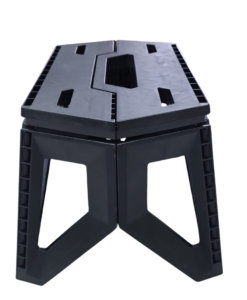 FAS FOLDING STOOL TACTICAL LOOK BLACK - FAS9-14