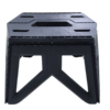 FAS FOLDING STOOL TACTICAL LOOK BLACK - FAS9-14