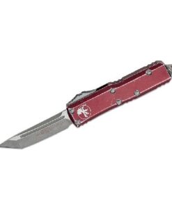 MICROTECH UTX-85 Tanto – Distressed Merlot Red