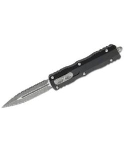 Microtech Dirac D/E Stonewash Std Full Serration - 225-12AP