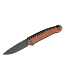 WE Knife Smooth Sentinel Titanium Handle Black/Wood - WE20043-3