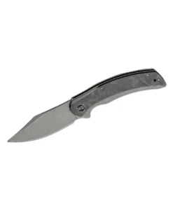 We Knife Snick Titanium Handle Gray/Black With Inlay – WE19022F-2