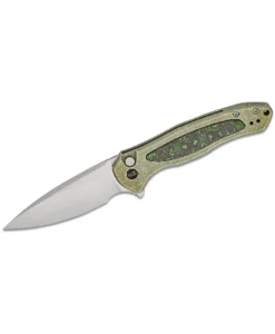 WE Limited Button Lock Kitefin Green Titanium Handle - WE19002N-2