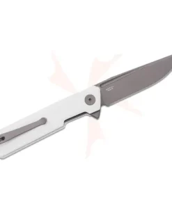 BESTECH D2 GREY TITANISED+SATIN G10 WHITE HANDLE - BMK01I