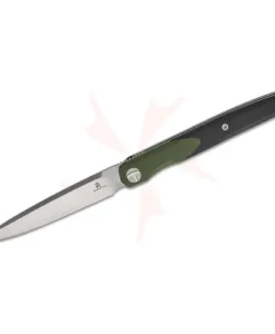 BESTECH 14C28N SATIN STONEWASH G10 OD GREEN HANDLE - BMK14C