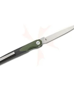 BESTECH 14C28N SATIN STONEWASH G10 OD GREEN HANDLE - BMK14C