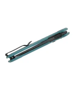 BESTECH Button lock D2 BLACK PVD G10 GREY HANDLE - BMK12C-2