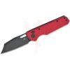 BESTECH D2 BLACK PVD WITH CARBON FIBRE PATTERN RED HANDLE - BMK11F