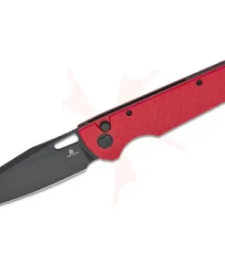 BESTECH D2 BLACK PVD WITH CARBON FIBRE PATTERN RED HANDLE - BMK11F