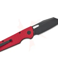 BESTECH D2 BLACK PVD WITH CARBON FIBRE PATTERN RED HANDLE - BMK11F
