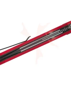 BESTECH D2 BLACK PVD WITH CARBON FIBRE PATTERN RED HANDLE - BMK11F