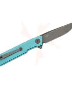 BESTECH D2 GREY TITANIZED G10 TIFFANY BLUE HANDLE - BMK08E