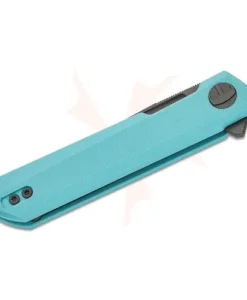 BESTECH D2 GREY TITANIZED G10 TIFFANY BLUE HANDLE - BMK08E