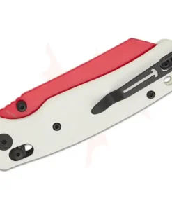 BESTECH 10Cr15MoV RED PAINTED G10 WHITE HANDLE - BMK06G