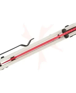 BESTECH 10Cr15MoV RED PAINTED G10 WHITE HANDLE - BMK06G