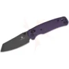 BESTECH 10Cr15MoV BLACK PAINTED G10 PURPLE HANDLE - BMK06B
