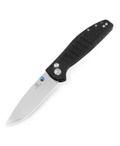 BESTECH D2 SATIN+FLAT STONE WASH G10 BLACK HANDLE - BMK04A